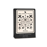 Bar Soap Horchata - Corazón Collection, traditional cold process in a black and white sun-floral box.