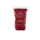 PRO size mini pack of red cotton potholder loops in a clear bag
