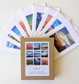 karin shelton sky box open with cards displayed