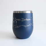 Santa Barbara Wine Tumbler Navy Front