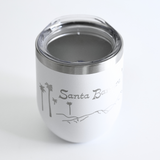 Santa Barbara Company White Tumbler Lid
