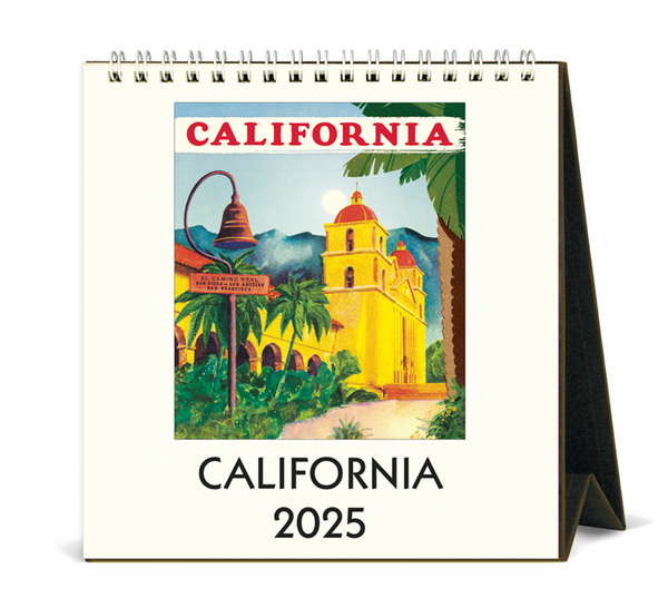California Easel Desk Calendar 2025 (Ships July 15)