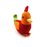 Plush Farm Animal - Red Rooster Rattle