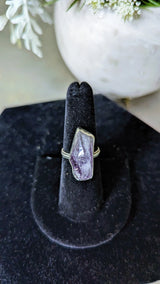 Raw Amethyst Statement Ring