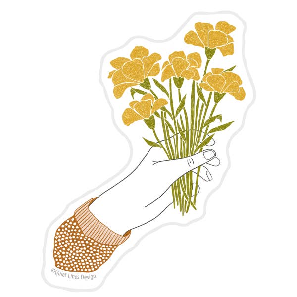Handful of Flowers Sticker – Santa Barbara Company
