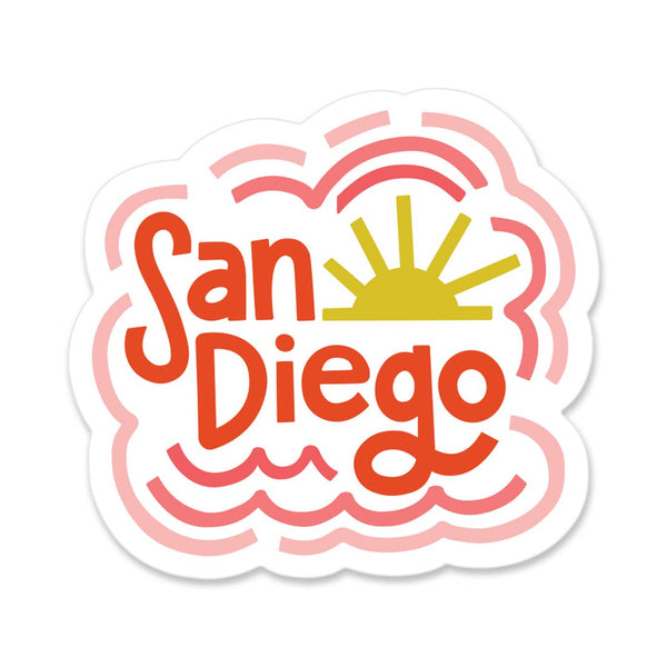San Diego Round Sticker