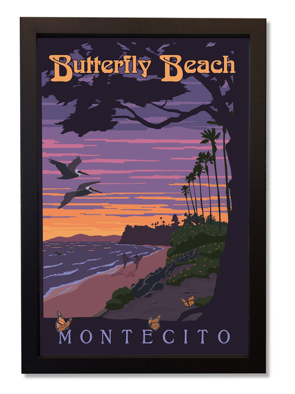 Butterfly Beach Framed Print