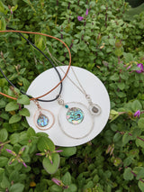 Rose Gold Abalone Necklace