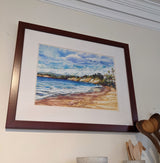 Print - Haskell's Beach and the Bacara by Karin Shelton