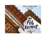Book cover features a vibrant, detailed architectural roof and wall with ornate designs. Text: “The Fig District: Some Buildings in Downtown Santa Barbara.” A must-see for architecture fans. Photos by Jason Rick.