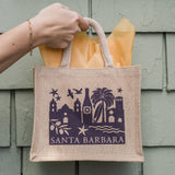 Santa Barbara Skyline Small Tote in Navy
