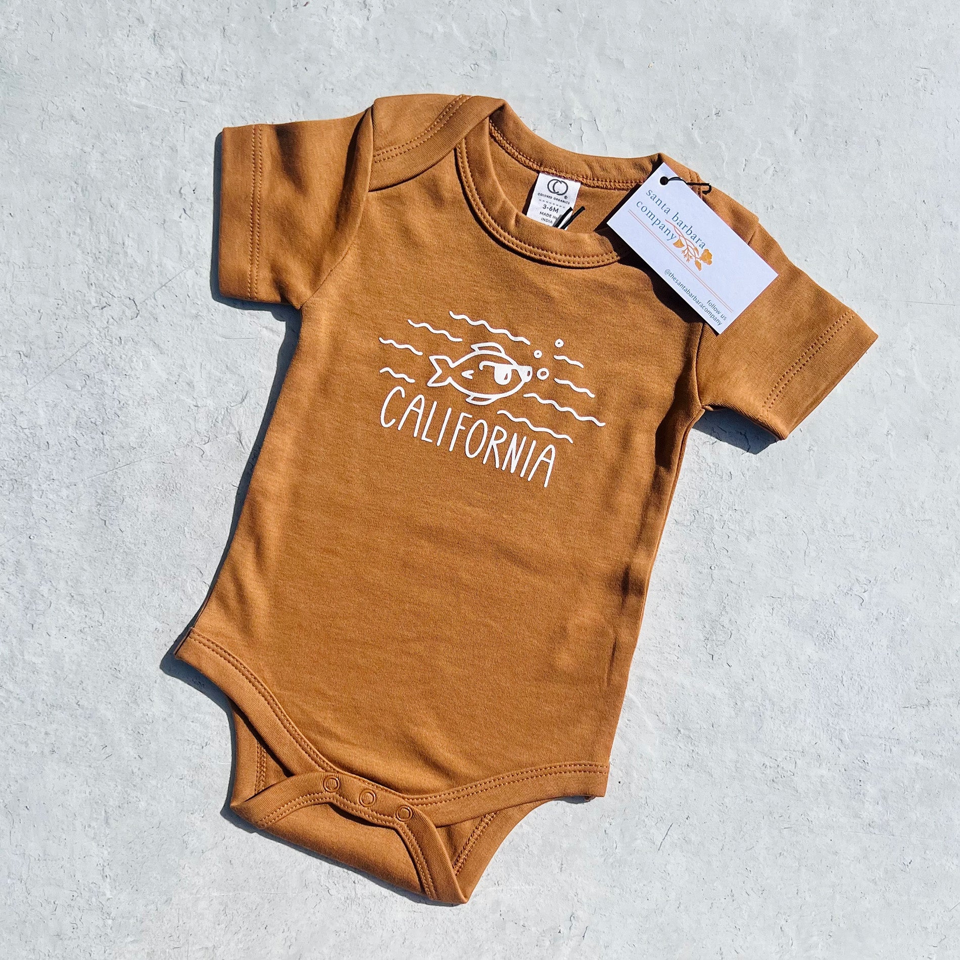 California Fish Onesie Santa Barbara Company