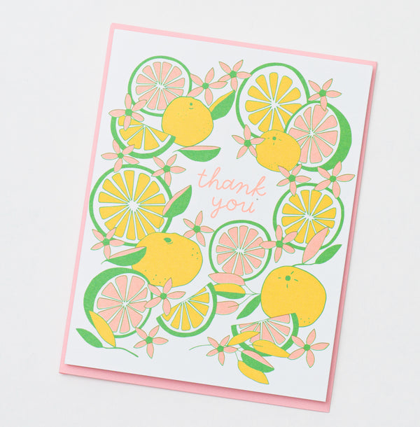 Thank You Citrus Note Card