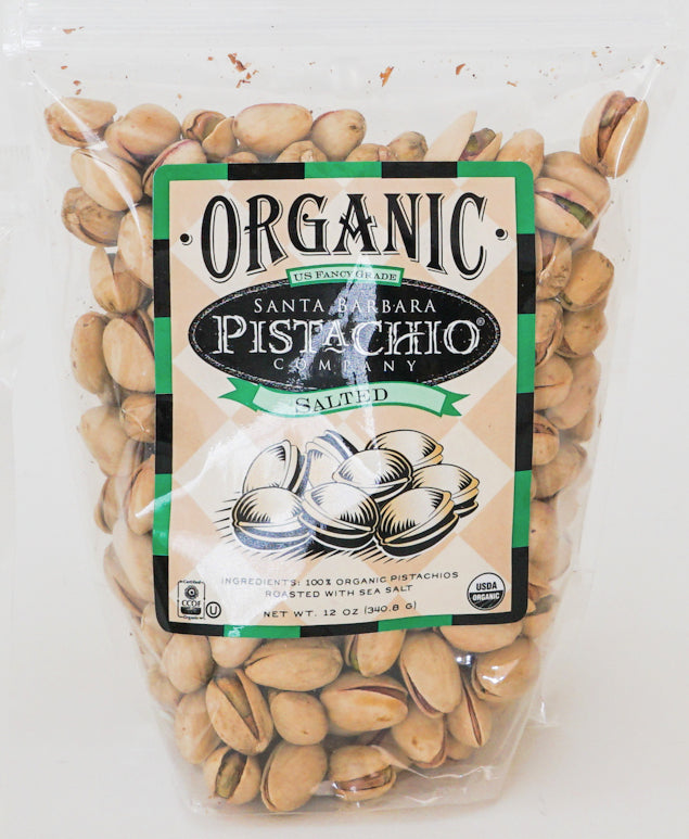 Santa Barbara Pistachio Company Salted Organic Pistachios - 12oz