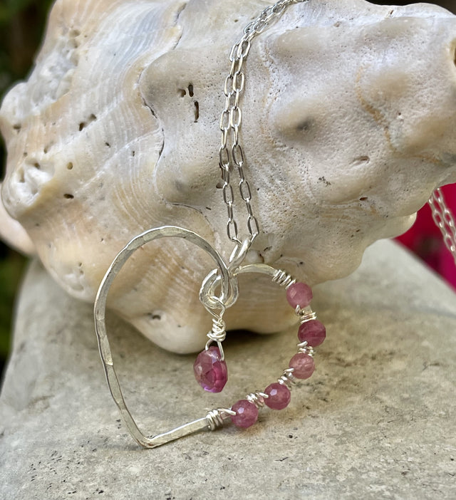 Pretty in Pink Heart Necklace