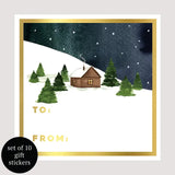 Holiday Gift Stickers - Set of 10
