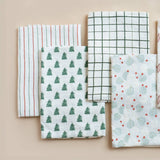 Spruce tea towel, close-up view