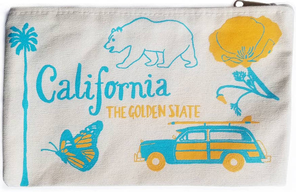 California Illustrated Pouch
