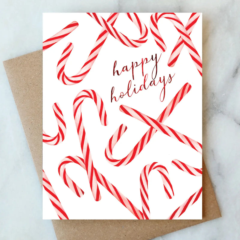 Candy Canes Holiday Card
