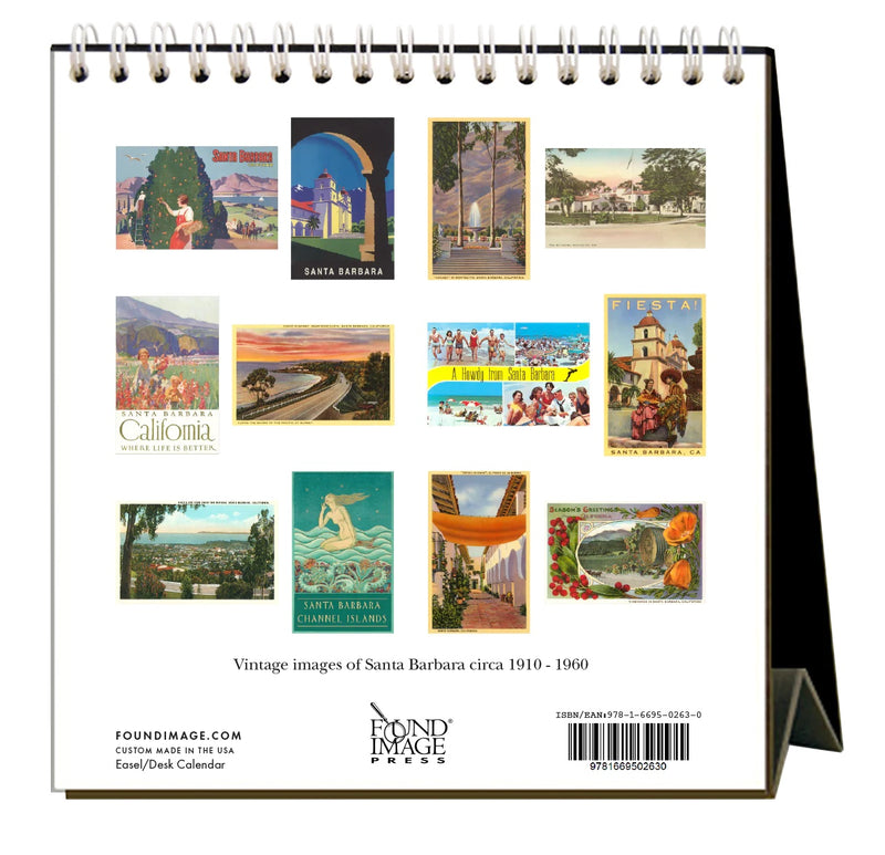 Santa Barbara Easel Desk Calendar 2024