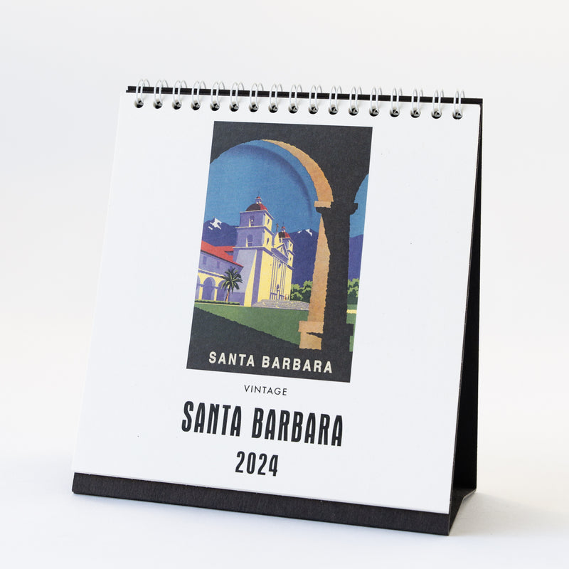 Santa Barbara Easel Desk Calendar 2024