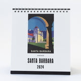 Santa Barbara Easel Desk Calendar 2024