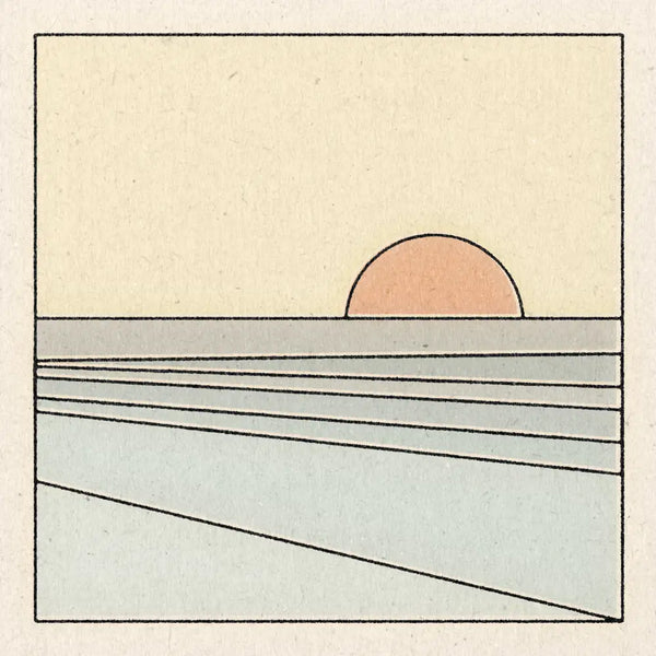 Sunset Over the Ocean Print