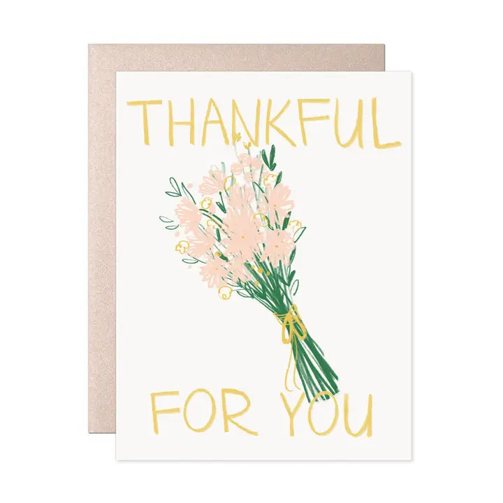 Thankful For You Note Card