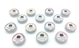 Gravenstein apple clove lip soother, open tin view