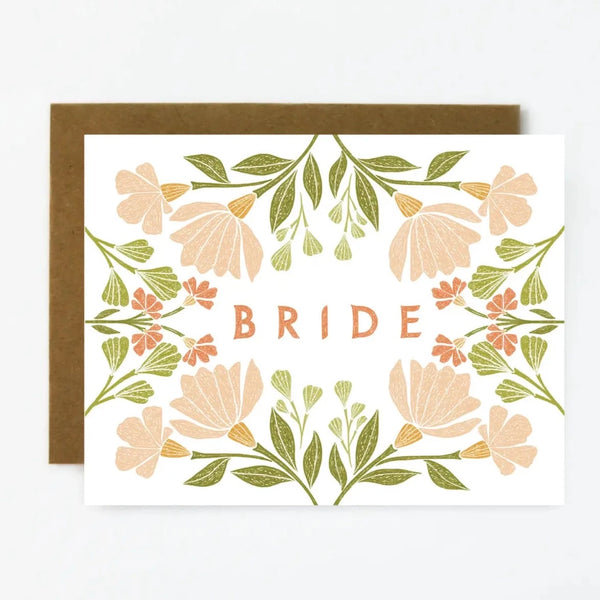 Floral Bride Note Card