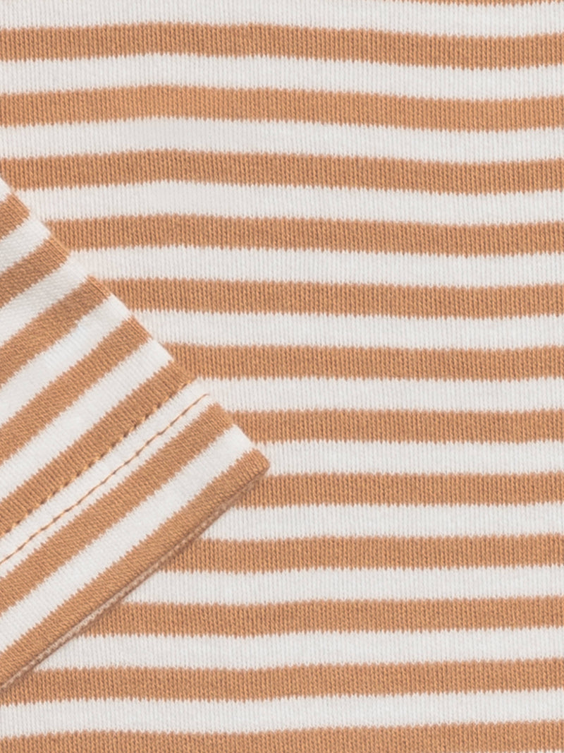 Organic Ginger Stripe Baby Bodysuit