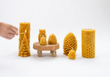 Pine Cone Beeswax Candles - Large