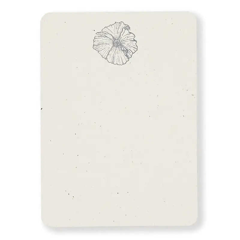 Matilija Poppy Letterpress Note Cards - Set of 8