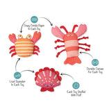 Current Obsession Dog Toy: Fluffy stuffing, crinkle paper & squeaker in a durable canvas shell for endless play!.