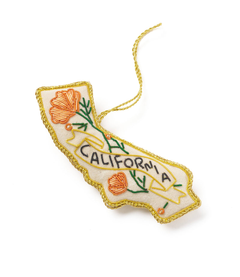 California State Beaded Ornament