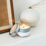 Santa Barbara Soy Travel Candle in Silver Tin