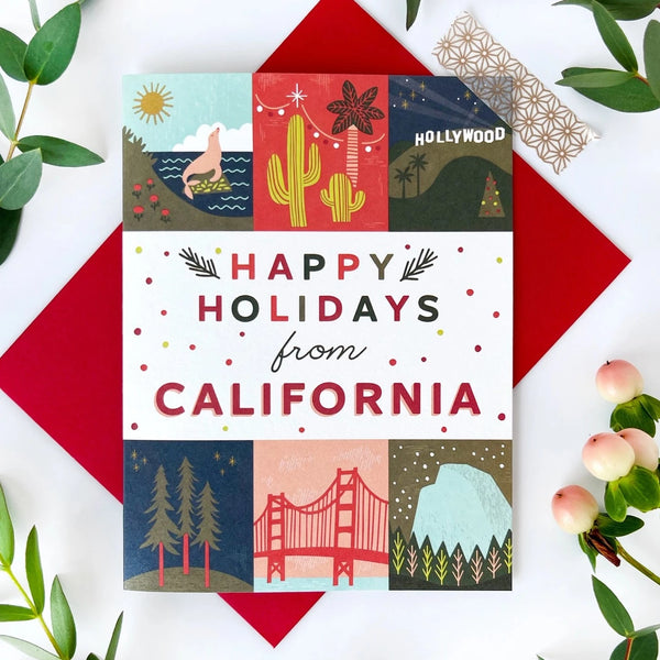 Happy Holidays from California Card