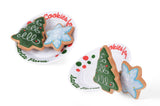 Christmas Eve Cookies dog toy, alternate angle