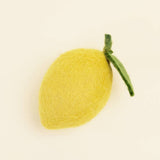 Lemon wool toy, size comparison of small and large