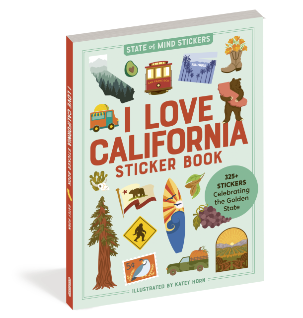 I Love California Sticker Book