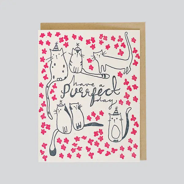 Cat Birthday Note Card