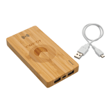 Custom Logo Bamboo Power Bank