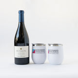 Santa Barbara County Red Wine and logo tumblers
