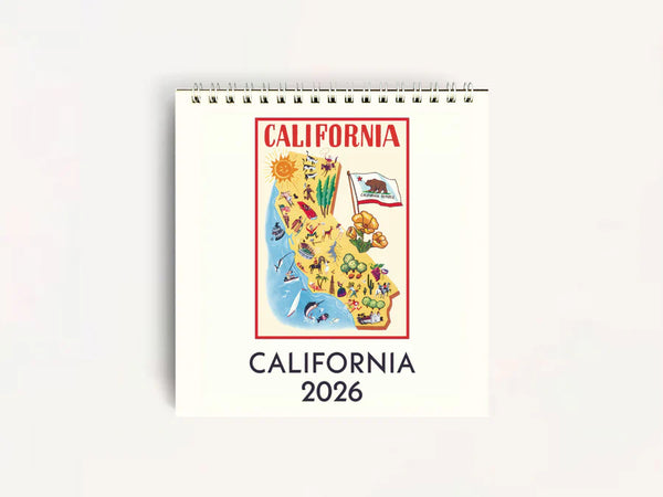 California Easel Desk Calendar 2026