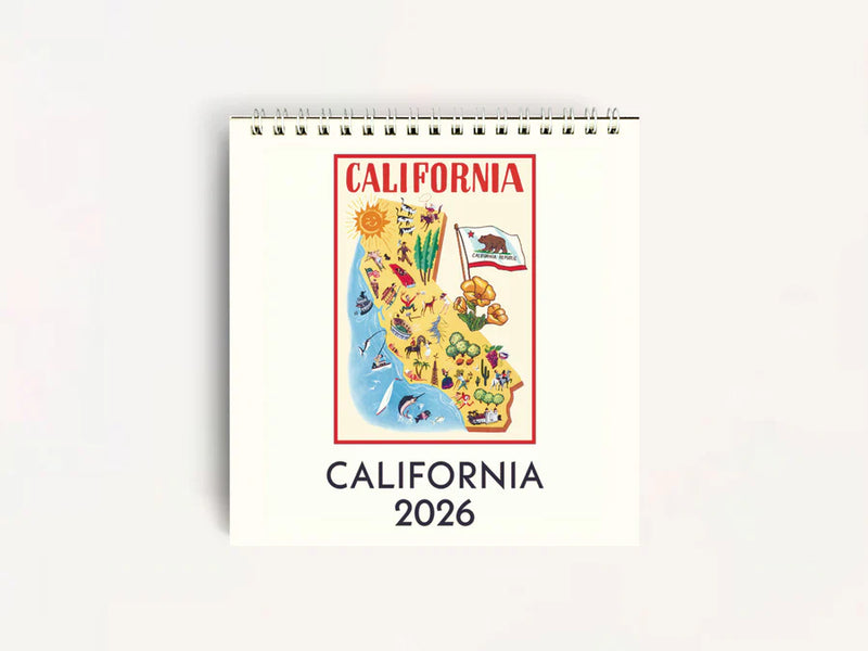 California Easel Desk Calendar 2026