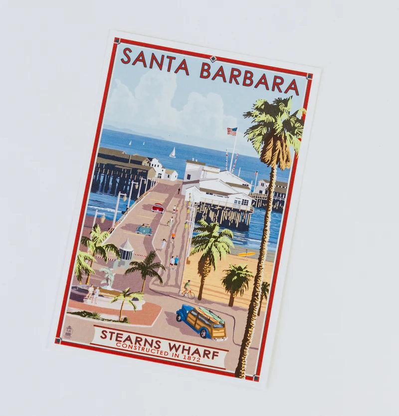 Santa Barbara Sterns Warf Magnet