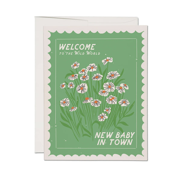 Welcome to the Wild World Baby Note Card