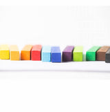 Eco Kids Pastel Sticks—talc-free, brightly colored chalk pastels arranged in a row on a white surface.
