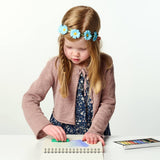 child using pastel