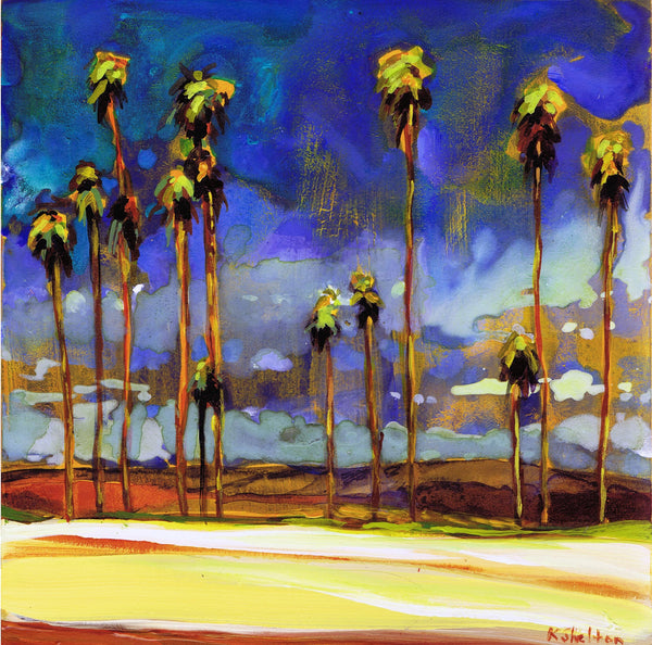 Beach Palms Note Card